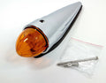 Chrome Amber LED Cab Light with Bullet Watermelon Lens for Grakon 1000 (1970–1970)