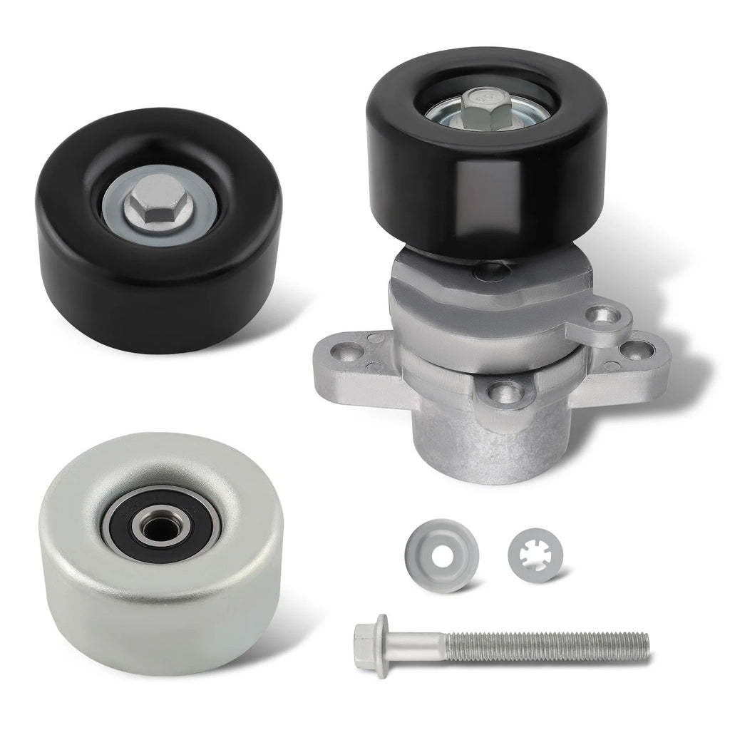 3PCS Belt Tensioner Pulley and Belt for Nissan Altima Maxima Murano (2006–2014)