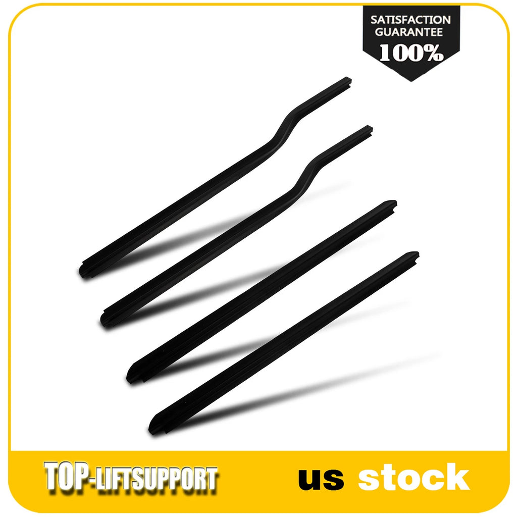 Set of 4 Weatherstrip Window Sweep Seals for Ford F250 F350 F450 Super Duty