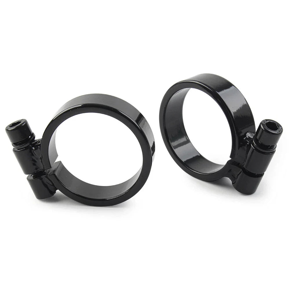 Black Exhaust Port Clamps for Harley XL Ironhead Sportster (1957-1985)