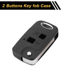 2 Button Key Fob Shell Case for Lexus RX300 (2001) - Black