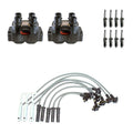 2X Ignition Coil Wires & 8 Spark Plugs Kit for Ranger L4