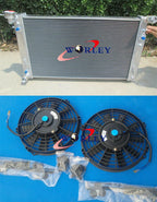 3 Row Aluminum Radiator + Fans for Holden Commodore VT VU VX HSV V6 3.8L