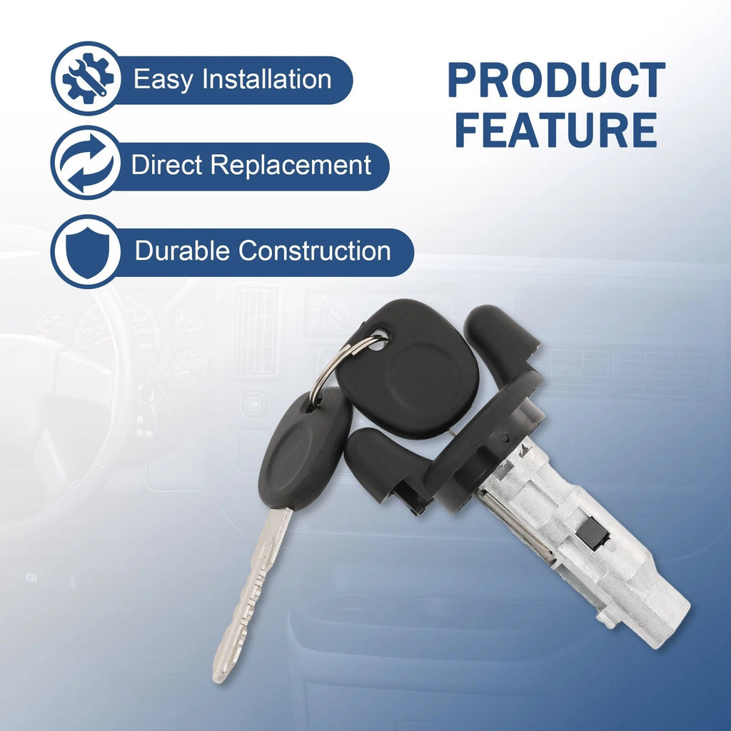 Set of 2 Ignition and Door Lock Cylinders for Express Savana Van (2001–2007)