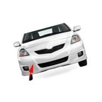 Front Bumper Tow Hook Cover for Toyota Yaris Sedan (2008–2010) 52127-52912