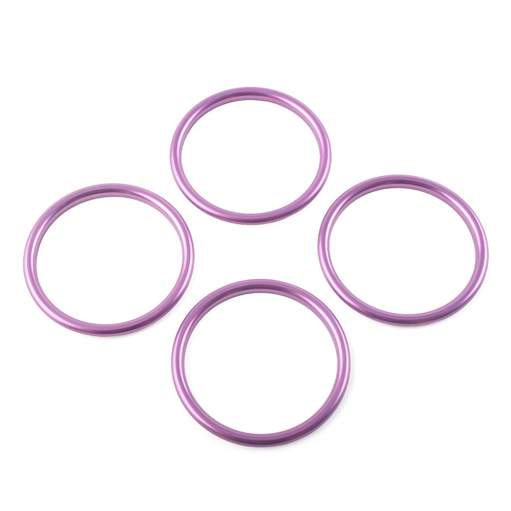 Set of 4 Air Condition Vent Outlet Inner Ring Trim for Audi A1 S1 (2010–2018) Purple