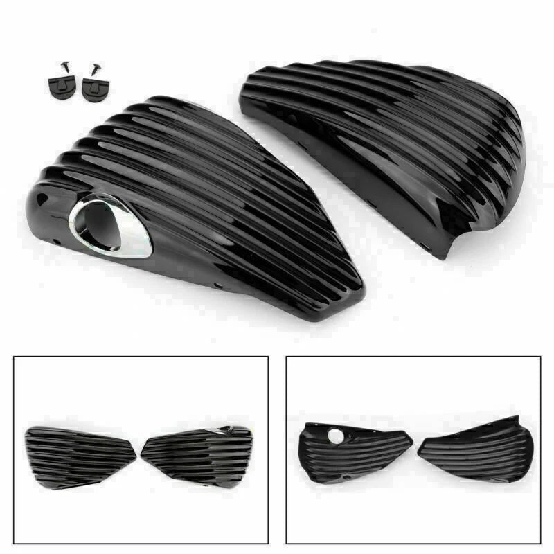 1 Pair Battery Side Cover for Harley Sportster XL883 XL1200 (2004–2013)