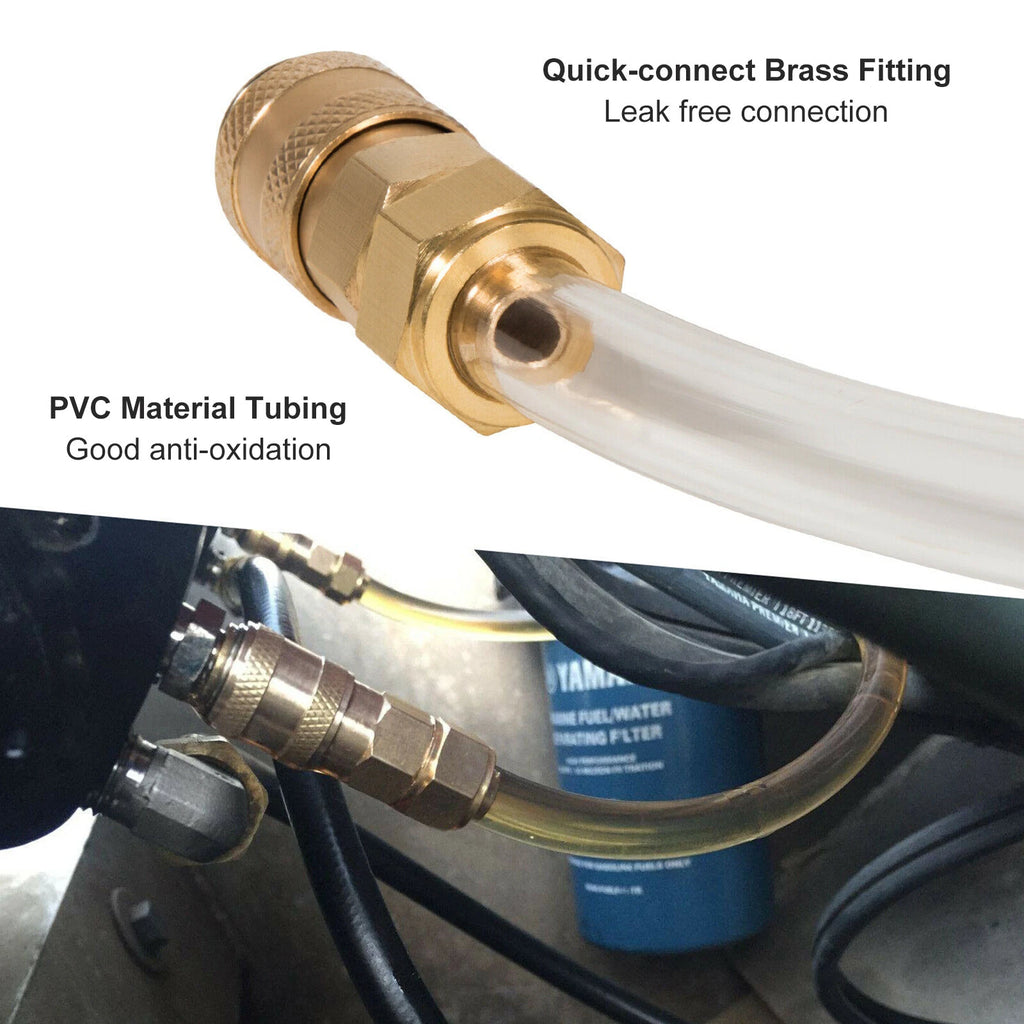 2Pcs Bleed Kit for Seastar Hydraulic Steering Systems (Bridge Tube + Filler Hose)