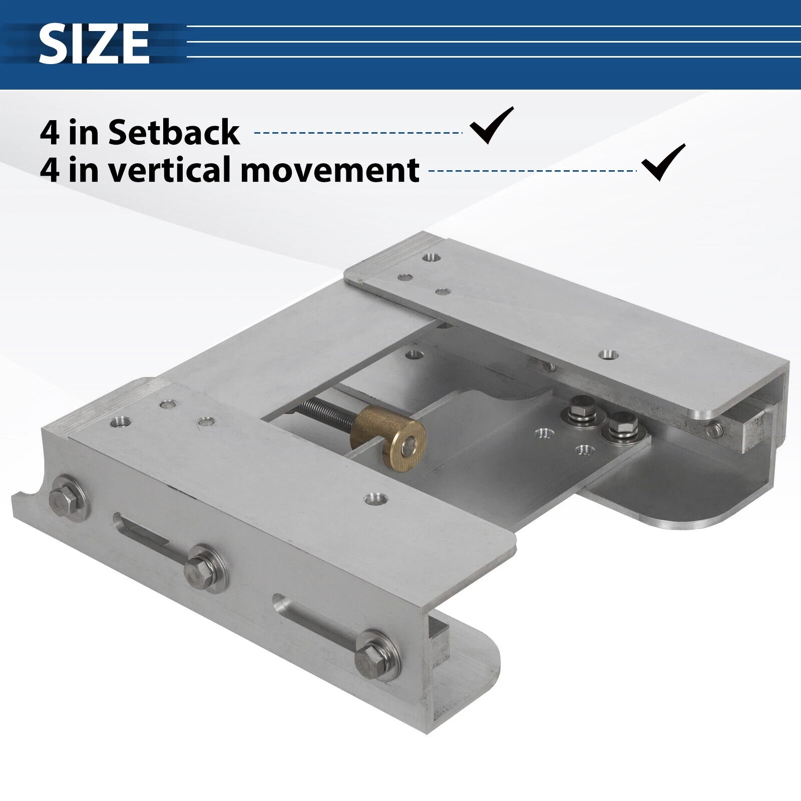 Adjustable Outboard Motor Jack Plate Tool for Boat (4")