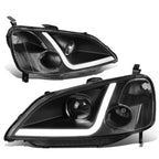LED Projector Headlight Lamps for Honda Civic Coupe/Sedan (2001–2003)