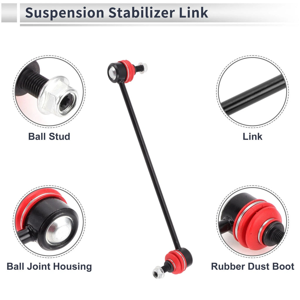 Set of 2 Front Stabilizer Bar Links with Bushings for Mazda 3 (2004–2009) No.K80235