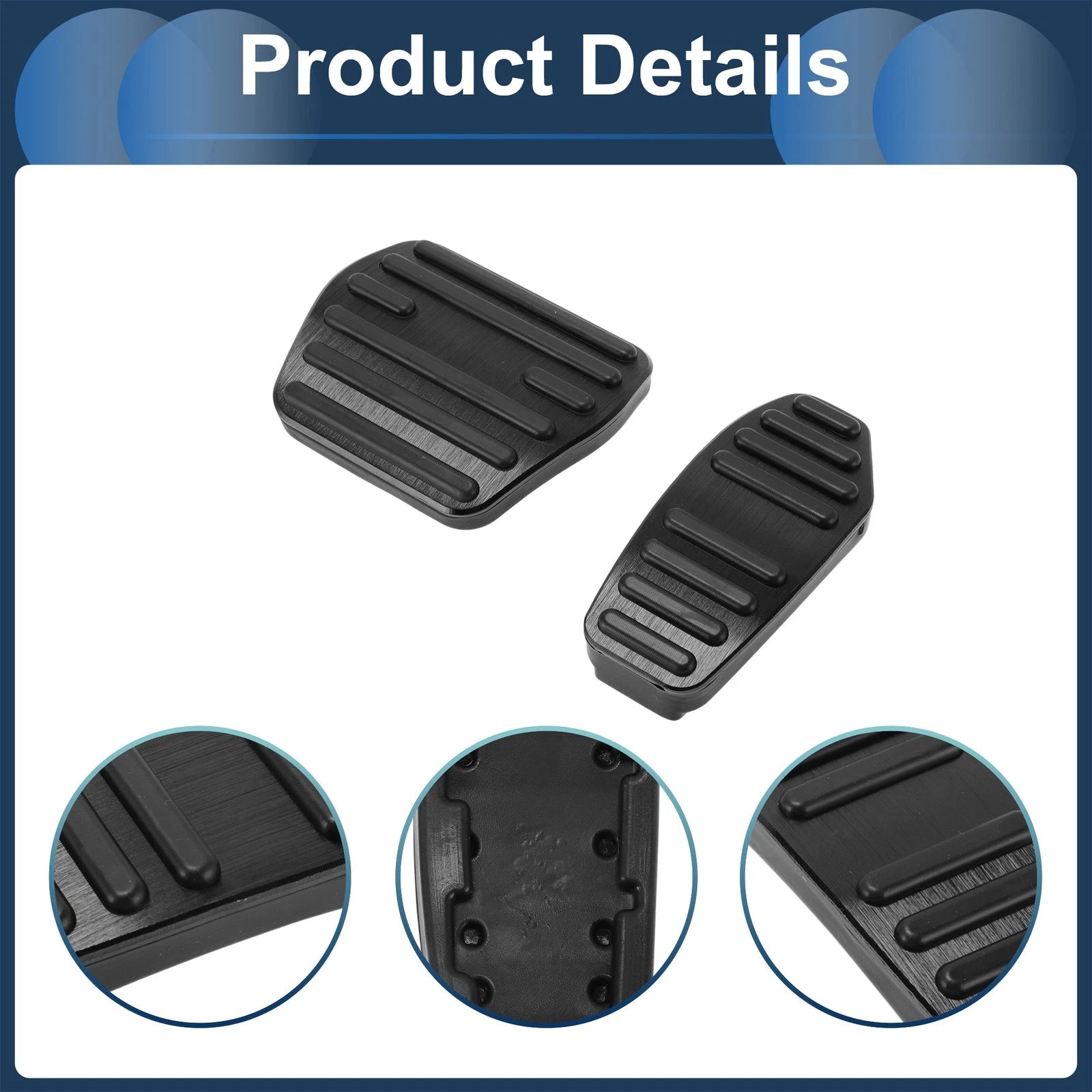 2 Pcs Automatic Foot Accelerator Pedal Covers for Nissan Roox B40 (2009–2019)