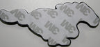Chrome Emblem Tag Adhesive Sticker for Ford Mustang (3D, 5.0, Saleen)