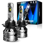 2X 9012 HIR2 LED Headlight Bulb 6500K for Novsight