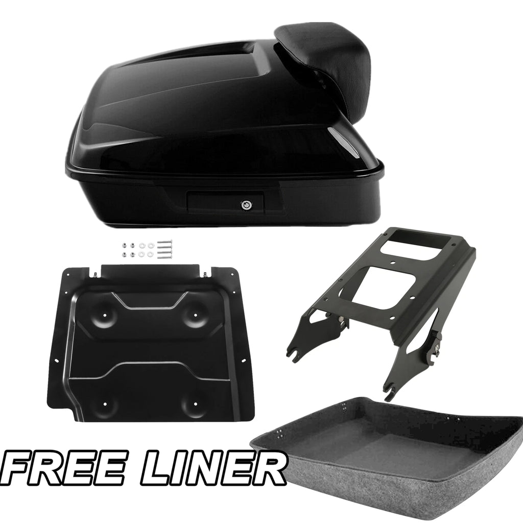 Chopped Trunk Backrest Mount Plate for Harley Electra Glide (2009–2013)