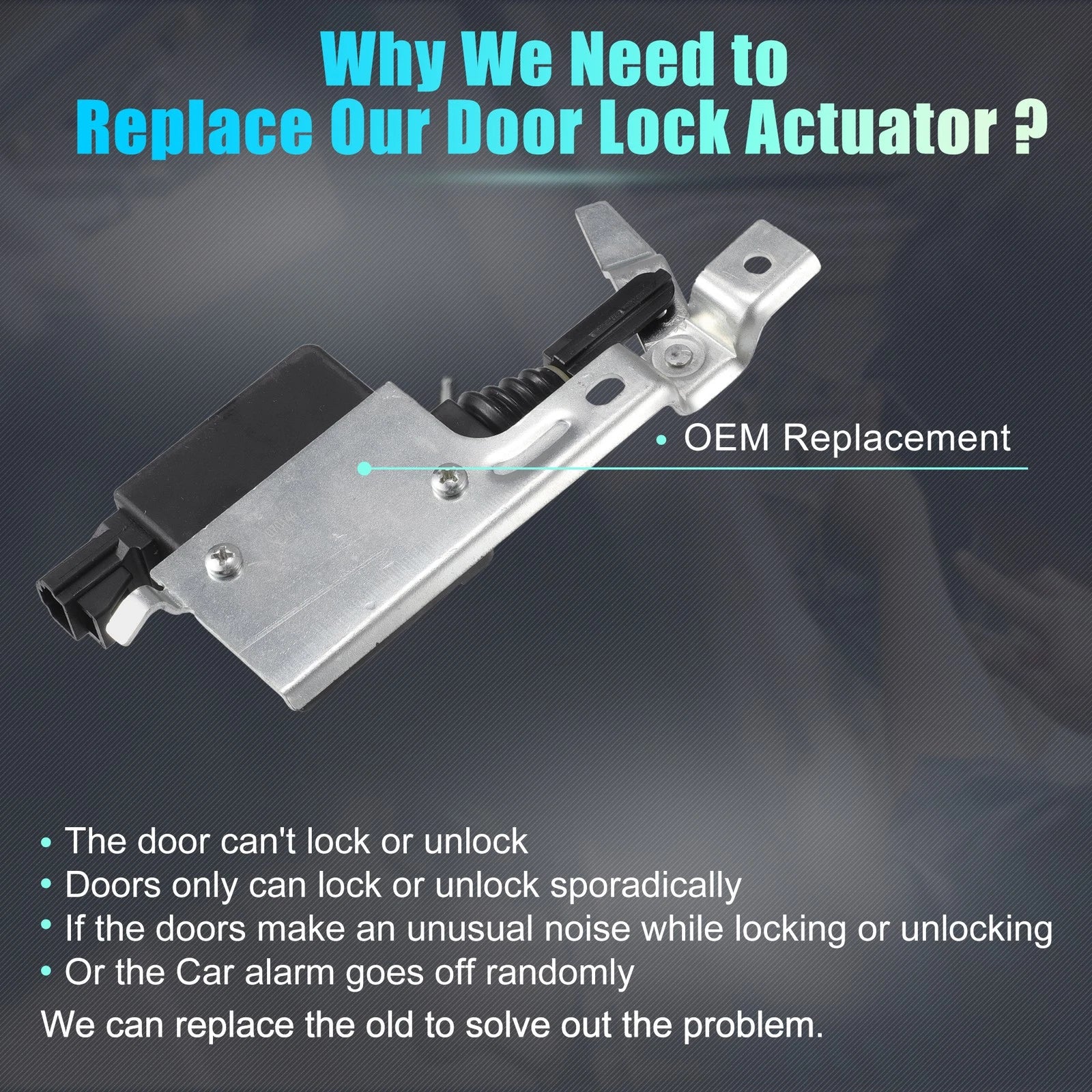 Rear Liftgate Door Lock Actuator Motor for Chevrolet Blazer (1995–2005)