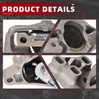 Set of 4 Engine Motor & Transmission Mounts for Mercedes-Benz CLA250 GLA250 (2014–2020)