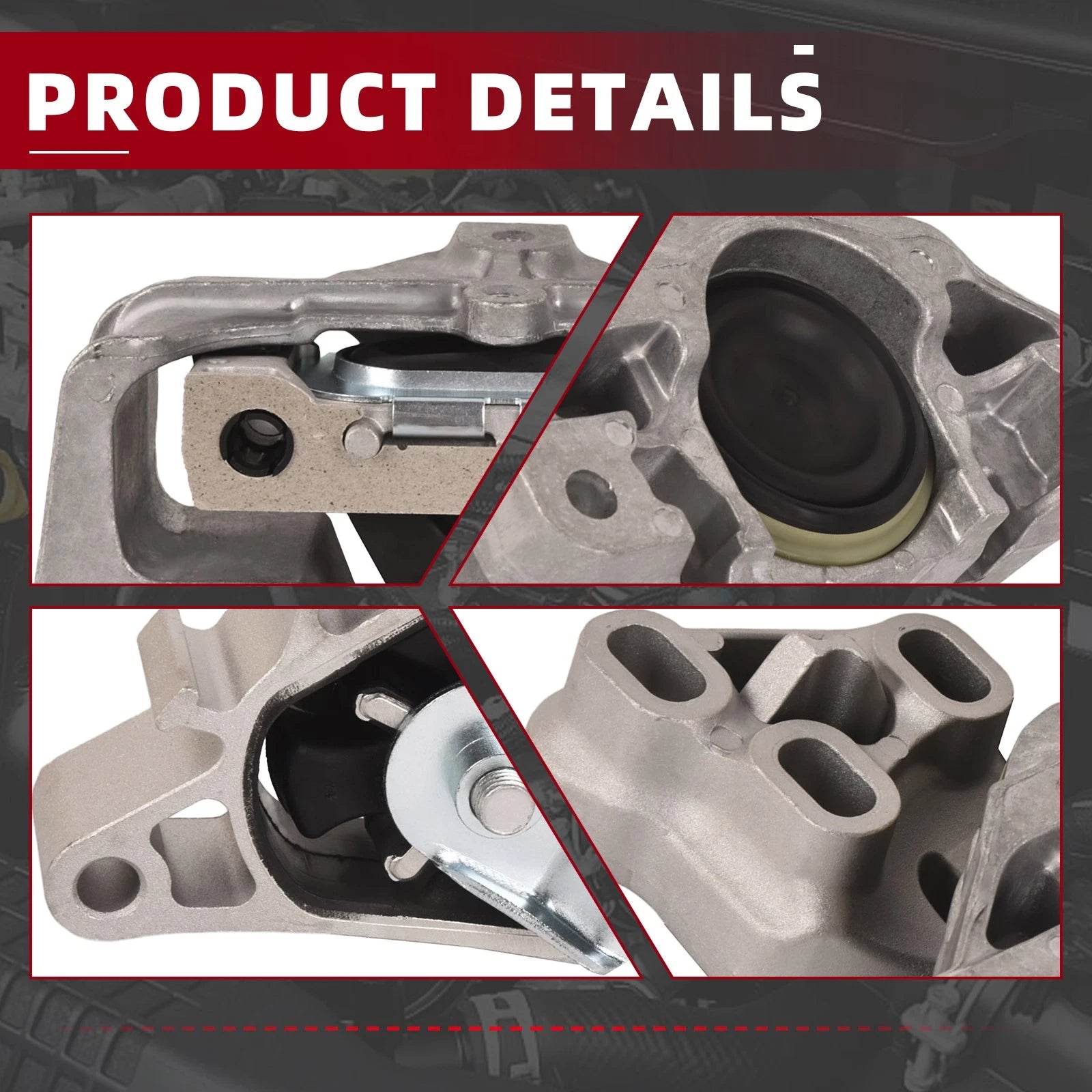 Set of 4 Engine Motor & Transmission Mounts for Mercedes-Benz CLA250 GLA250 (2014–2020)