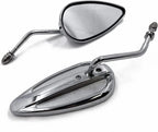Chrome Classic Small Hollow Handle Mirror for H-D Sportster (1991–2023)