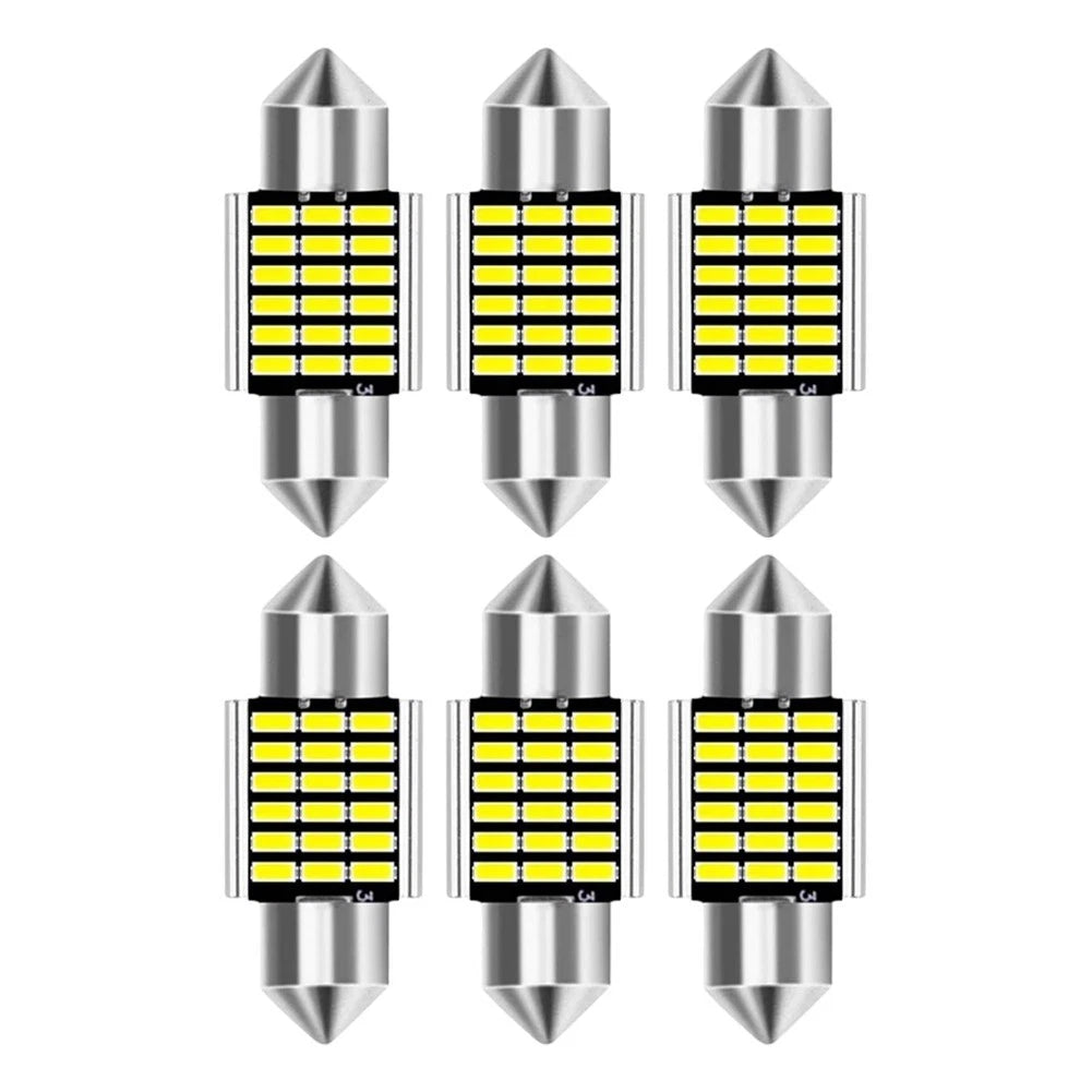 Pack of 6 DE3175 3014 LED Bulbs for Automotive Applications