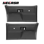 Set of 2 Black Inner Door Panels for Chevrolet GMC Truck (1977–1980)
