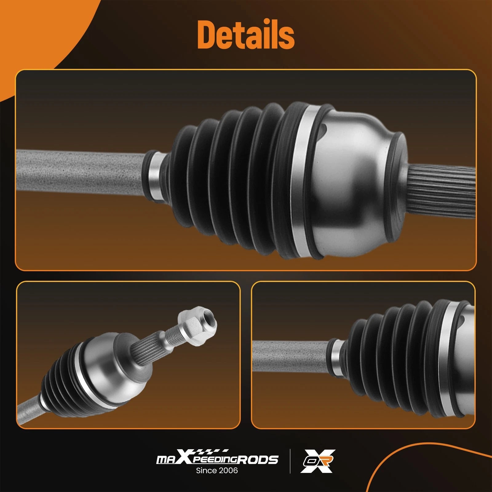 CV Axle Assembly Front Right for Ford Focus (2012-2016)