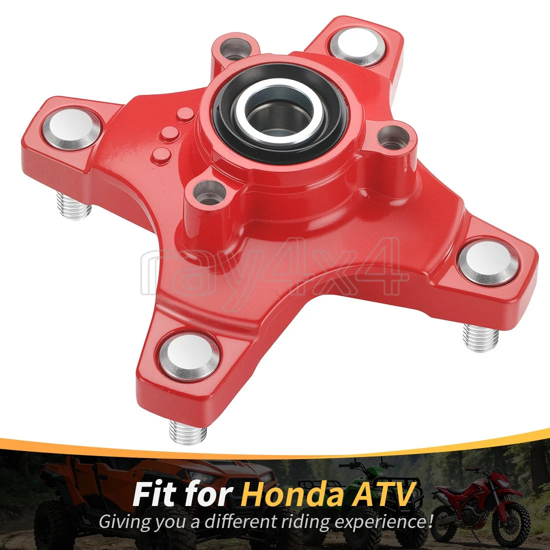 Front Red Wheel Hub for Honda Sportrax 250 TRX250EX/TRX250X (2001–2020)