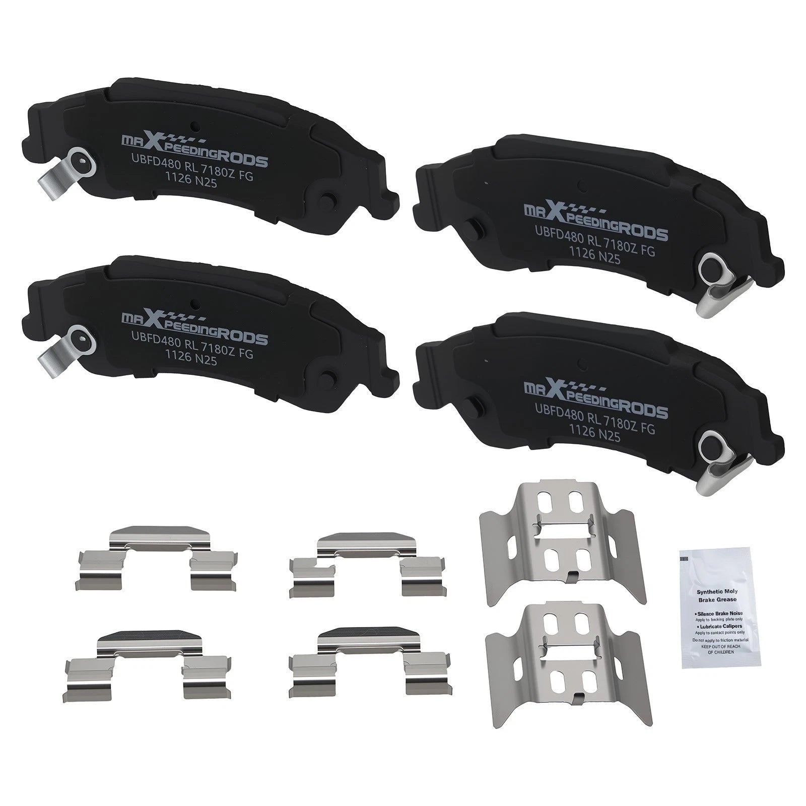 Set of 4 Rear Ceramic Brake Pads for Oldsmobile Bravada/GMC Jimmy/Sonoma (D729 P-729)