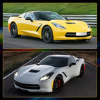 4X Clear Lens LED Side Marker Light Assembly for Chevrolet Corvette C7 (2014–2019)