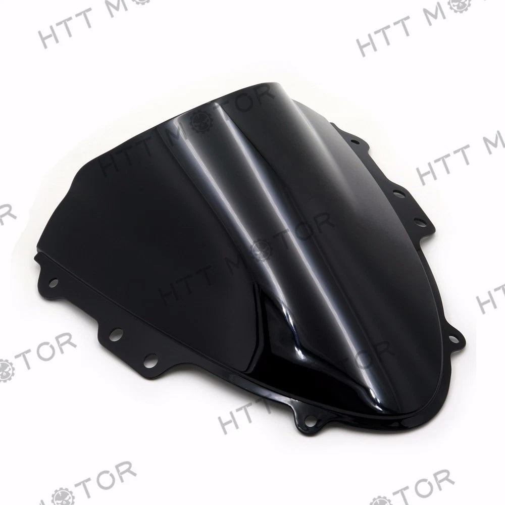 Smoke Black Double Bubble Windscreen for Suzuki GSXR 600 750 (2004–2005)