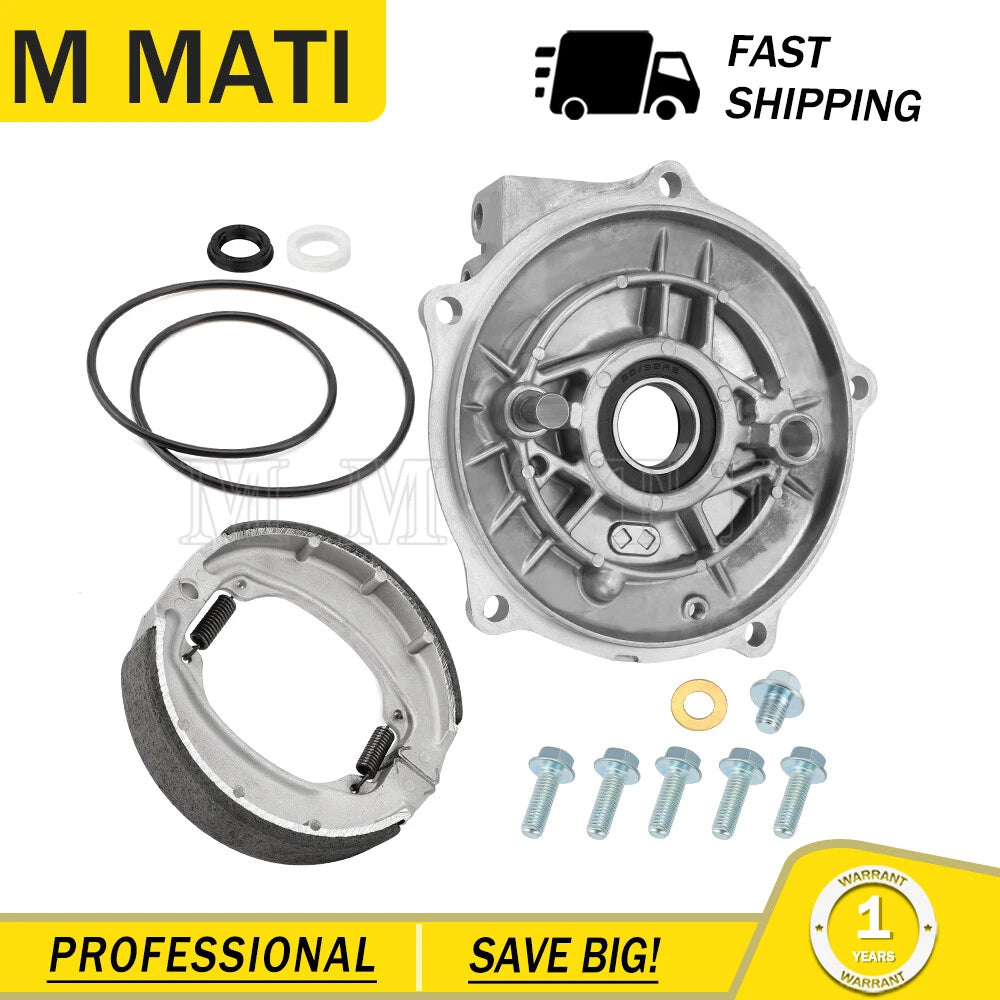 Rear Brake Plate Panel & Shoes Kit for Honda Recon 250 TRX250 (2000–2023)