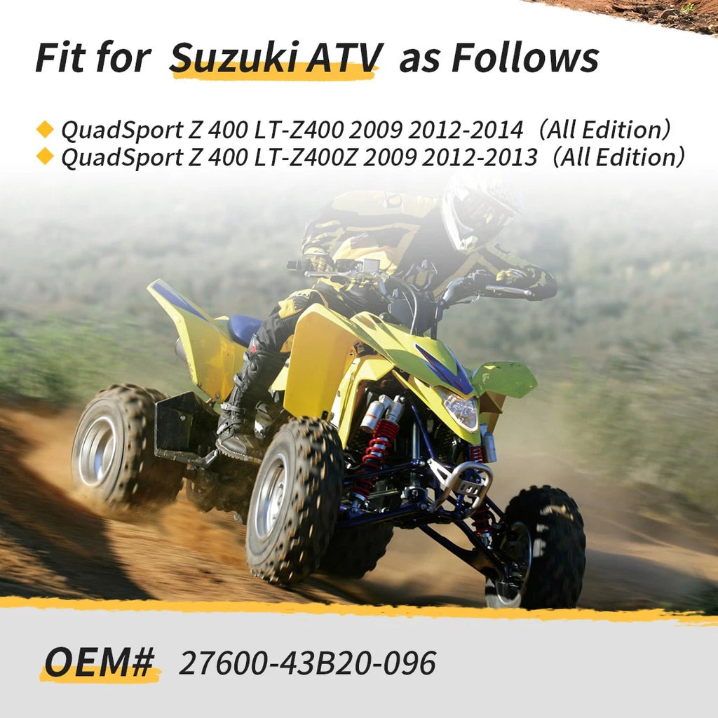 Gold X-Ring Drive Chain & Sprocket for Suzuki QuadSport Z400 (2009–2014)