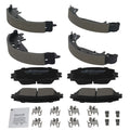 Set of 4 Ceramic Brake Pads and Drum Shoes for Toyota Yaris (2006–2014) D1184