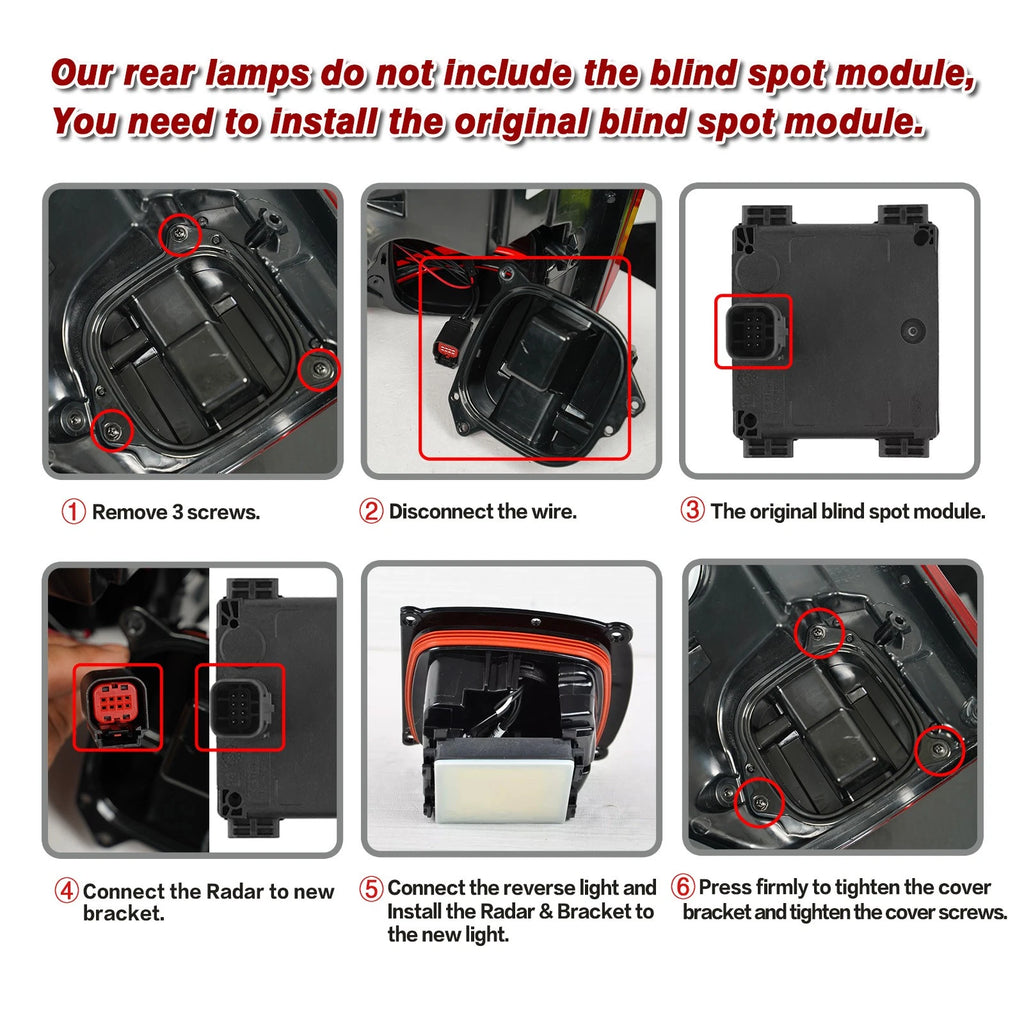 Full LED Tail Lights for Ford F-150 (2024–2026) - W/ BLIS Pair