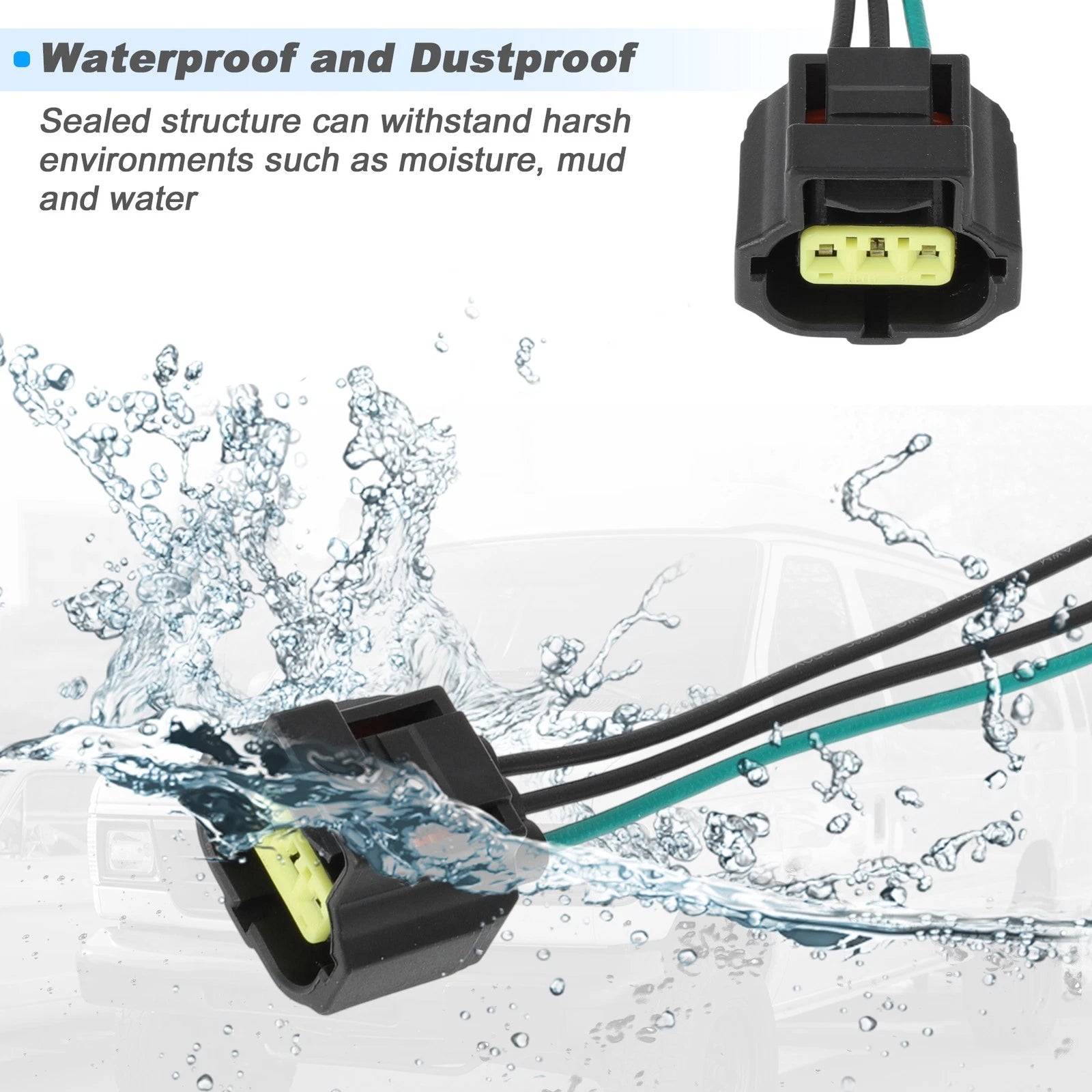 2X Alternator Plug Wiring Harness Pigtail for Ford Lincoln (No.WPT118)