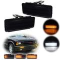 Smoked Lens Switchback LED Signal Lights for Chevy S10 Blazer GMC Sonoma