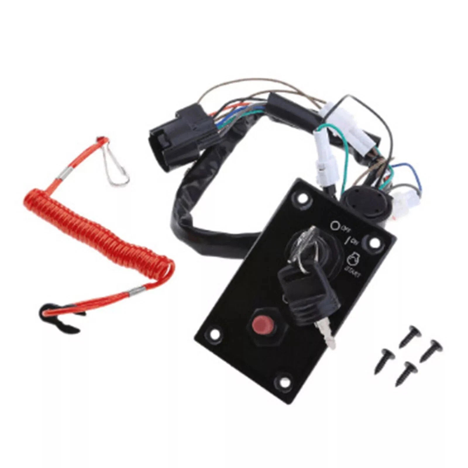 Ignition Key Switch Panel Assembly for Suzuki Outboard (37100-96J24)