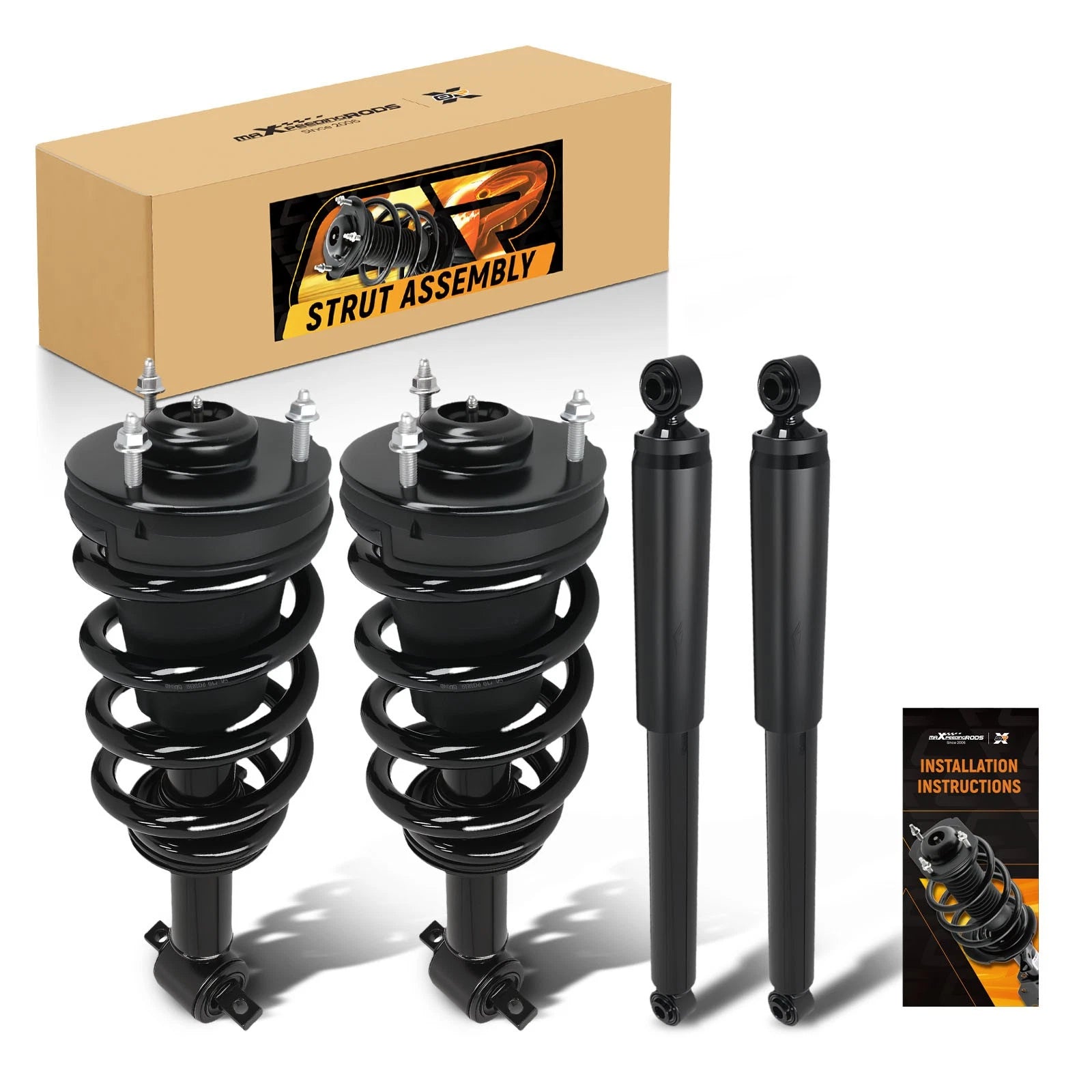 Set of 4 Shocks Struts for Chevy Silverado GMC Sierra 1500 (2007–2013)