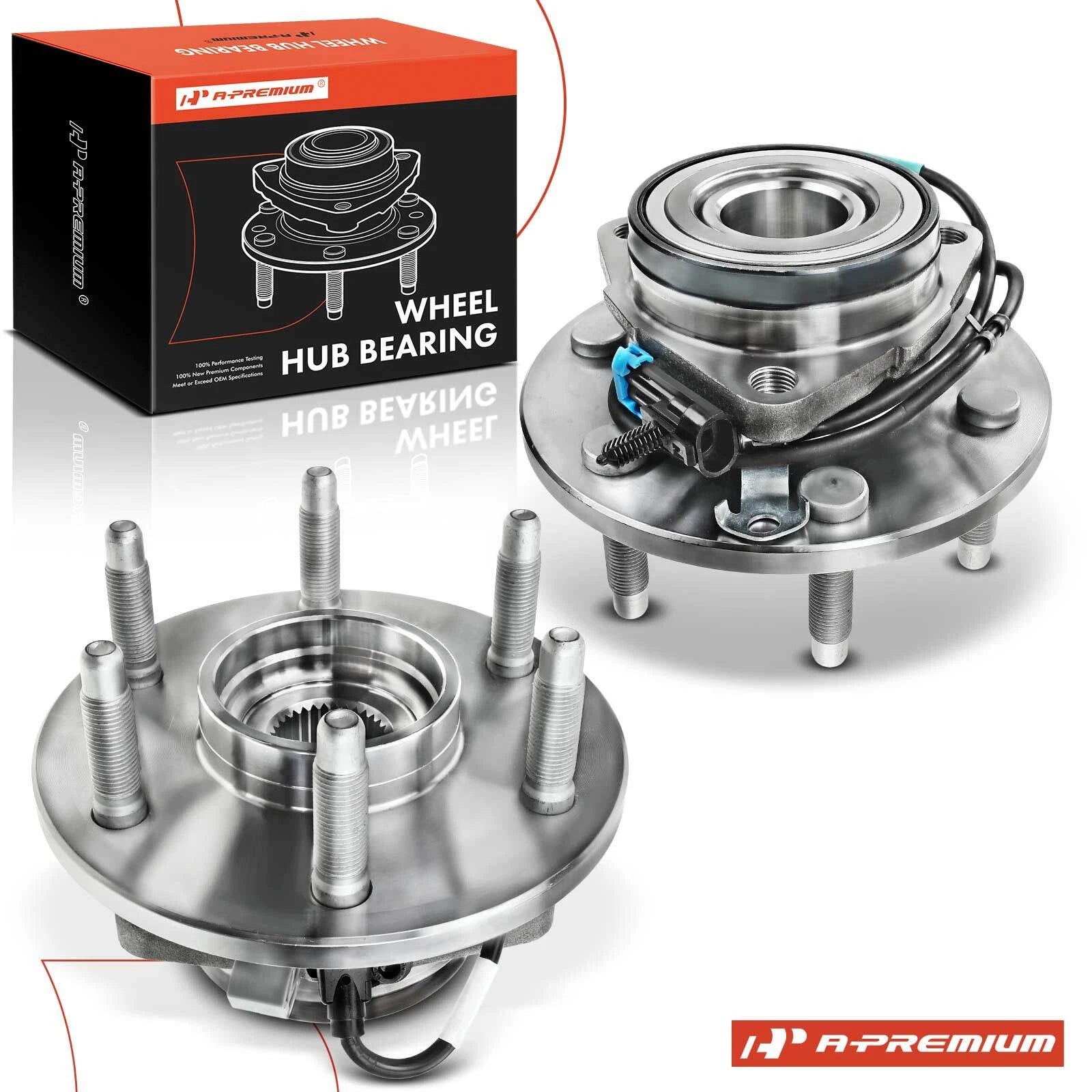 2X Front Wheel Hub & Bearing Assembly for Chevrolet Astro (1995–2005)