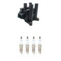 Set of 4 Hitachi Ignition Coils & Bosch Iridium Spark Plugs for Ford Focus (2000–2011)