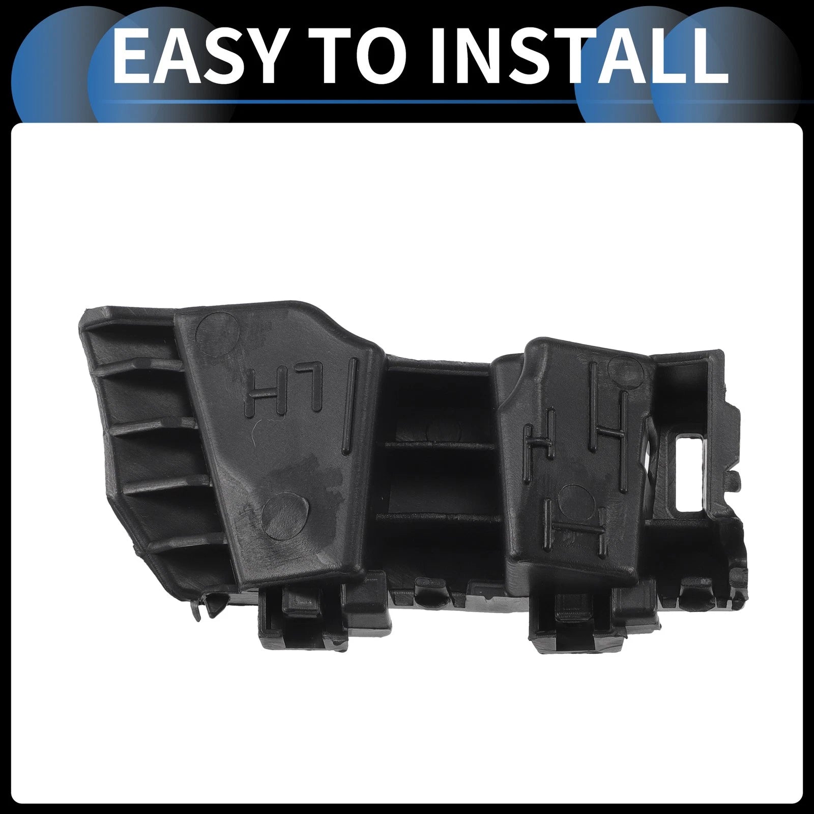 1pc Left Front Bumper Retainer Bracket for Kia K5 (2020–2022) Black ABS