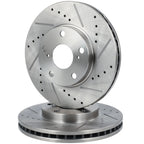 Front Drilled Slotted Brake Rotors for Toyota Camry Sienna (1998–2003)