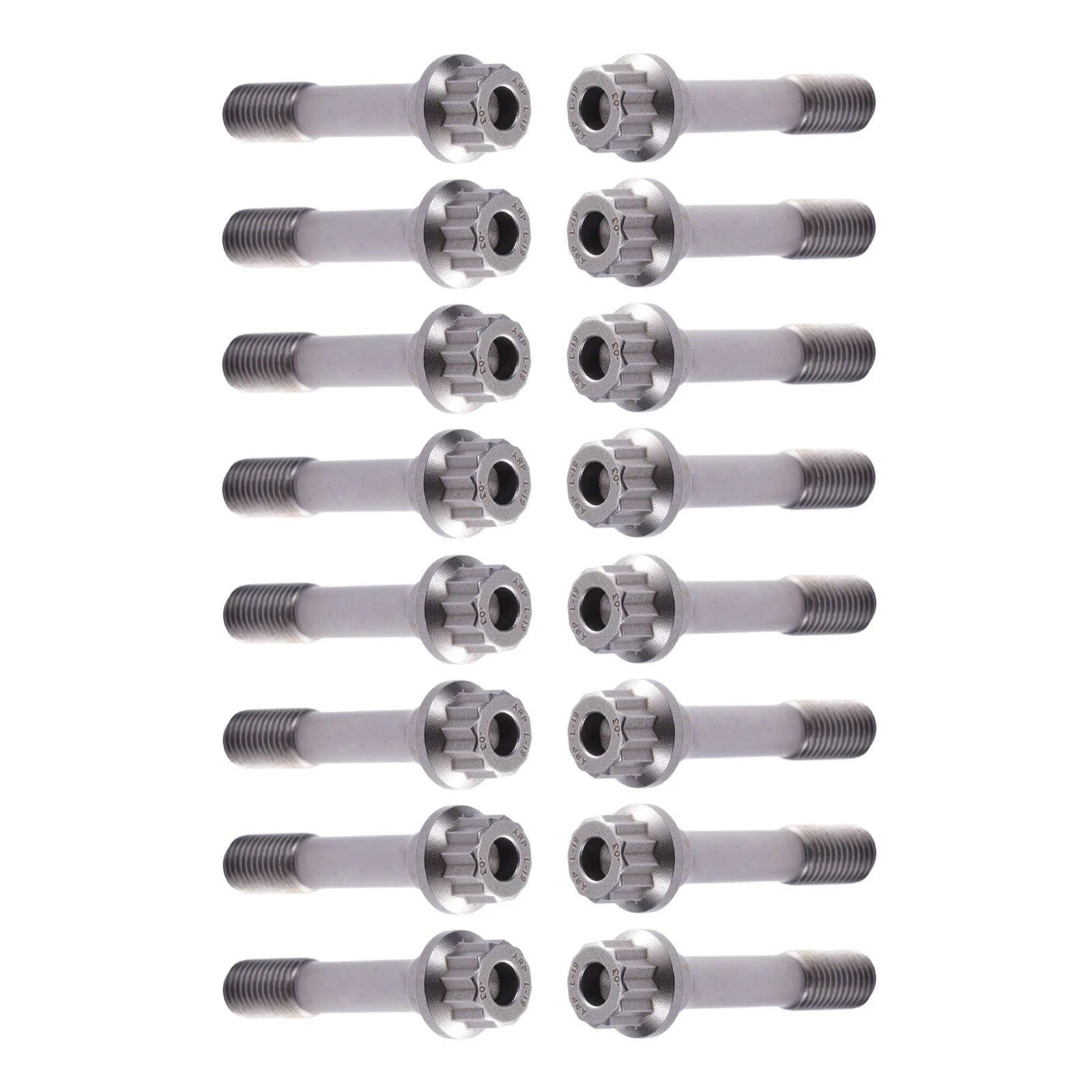 Set of 16 ARP L19 Alloy Steel Rod Bolts 12-Point 260K PSI