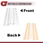 6 Pcs Door Pillar Window Trim for Lexus LX (1998–2007) Chrome