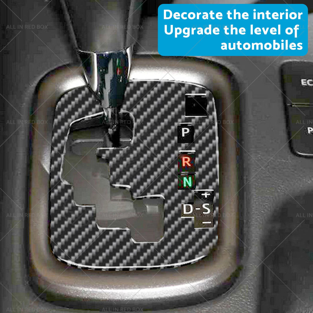 Carbon Fiber Gear Shift Sticker Trim for Toyota Hilux Revo (2015–2023) RHD