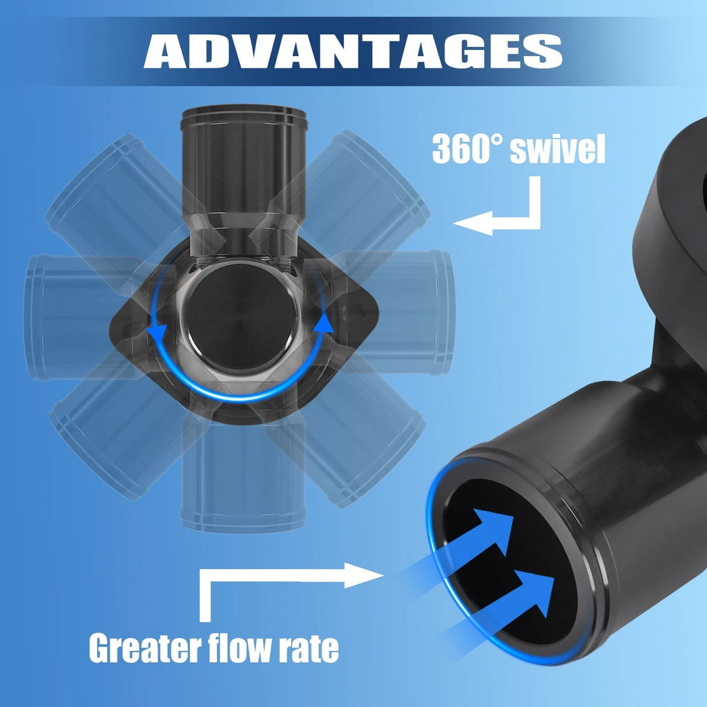 Billet Swivel Thermostat Housing for GM LS Engine (90)