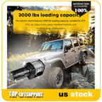 3000LBS Electric Winch for Truck Trailer Off-Road 4WD