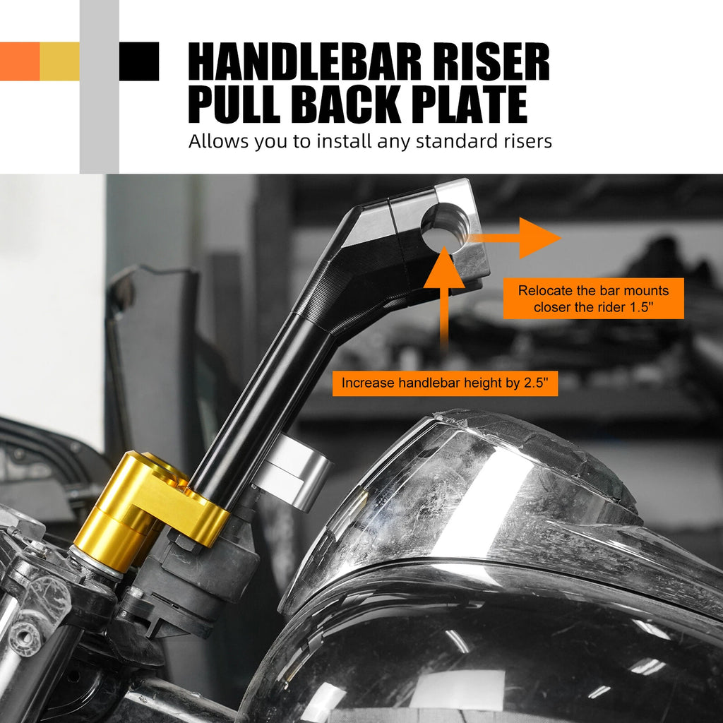 2.5" Handlebar Riser Pull Back Plate for Harley Road Glide Ultra (2011–2020)