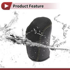 Gear Shift Knob Cover for Hyundai Sonata (2011–2014) Black Gray Faux Leather