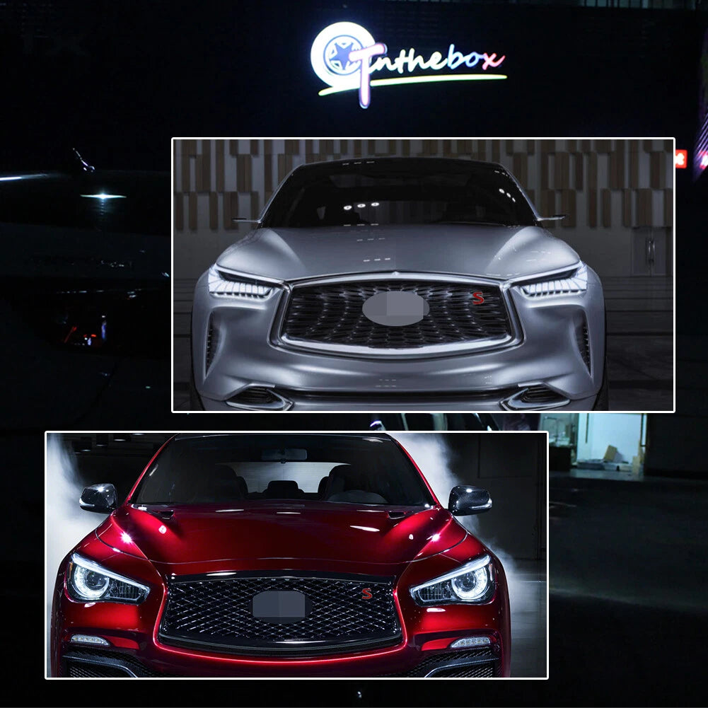 3D Metal S Car Sticker Front Grill Badge for Infiniti Q50 Q60 Q70 (2014–2021)